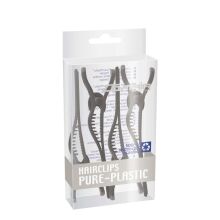 Comair Hairclips Pure Plastic 4er Pack 100% Kunststoff...